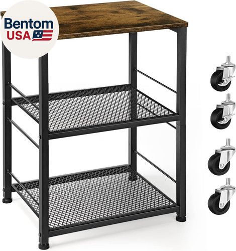 Small nightstand industrial - small,