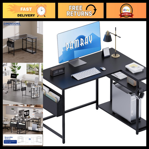 Shaped computer desk - 40",