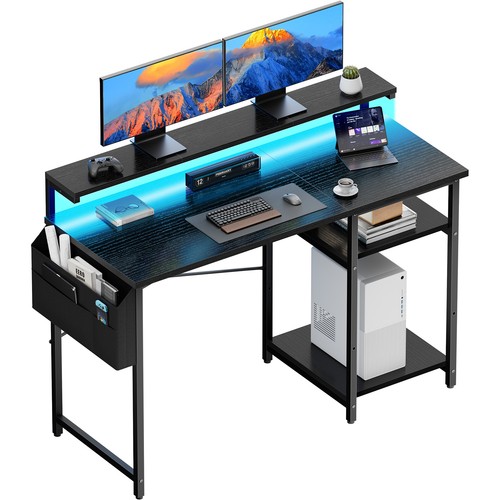 Computer desk with led - computer,