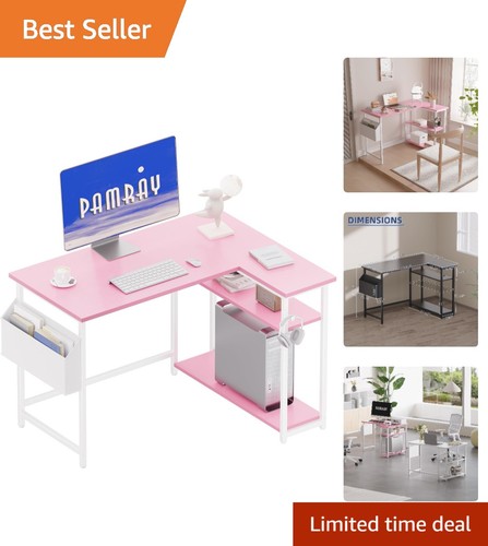Elegant pink l shaped - pink, l-shaped