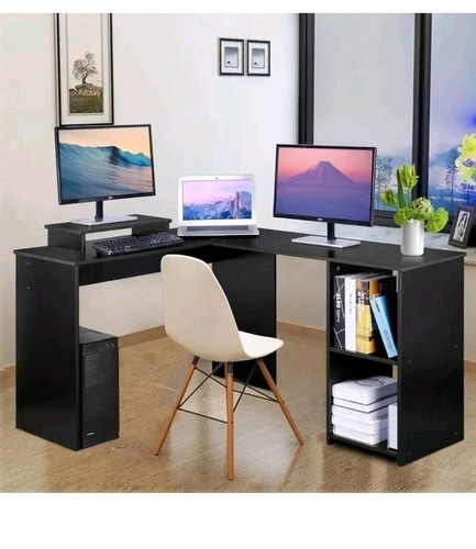 Computer corner desk - computer, monitor