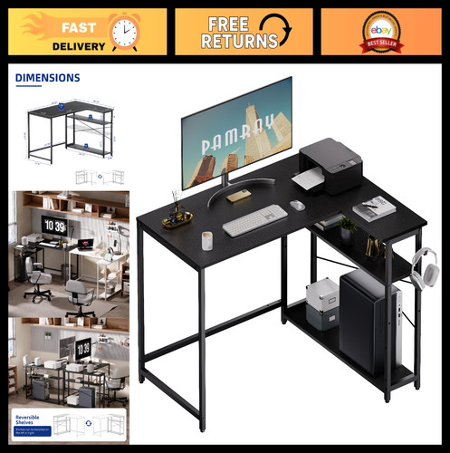 Shaped computer desk - l-shaped,
