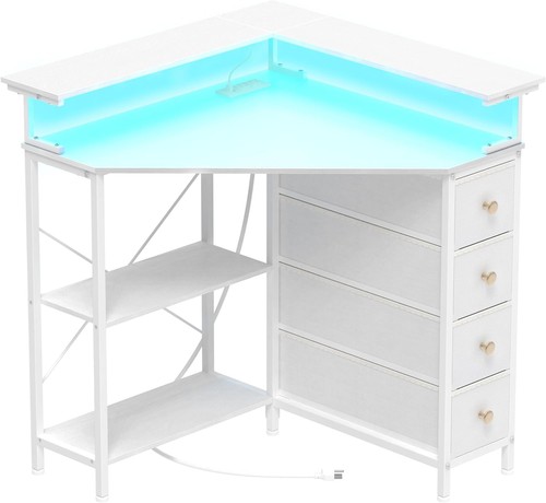 Corner desk with drawers - with,