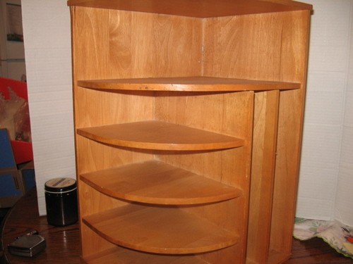 Small corner shelf bookcase - small,