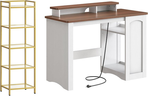 Compact book shelf desk - book,