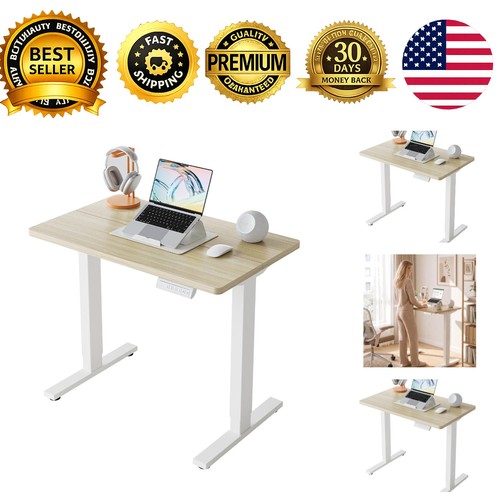 Small electric standing desk - standing,
