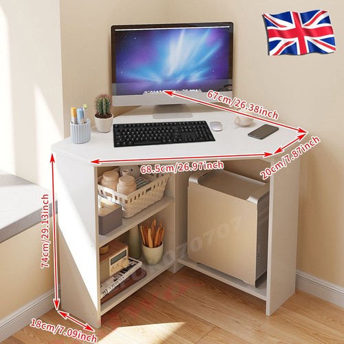 White wood office desk - white,