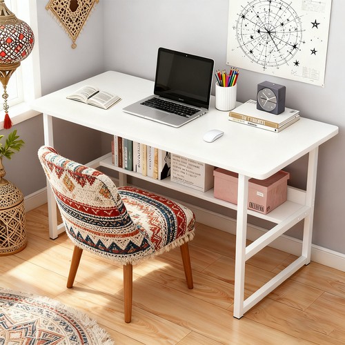 White compact computer - compact, desk